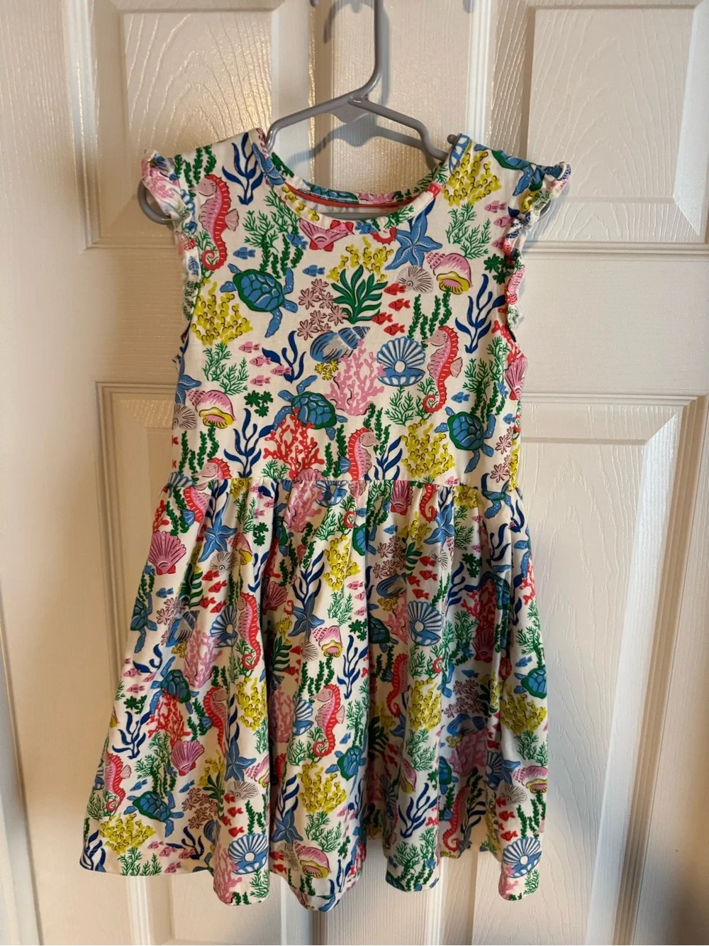 Mini Boden Multicolor Sea Life Floral Dress